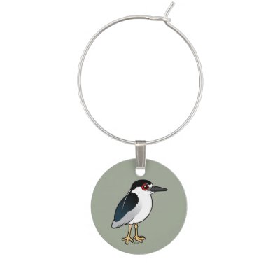 Birdorable Black-crowned Night-Heron Wine Charm