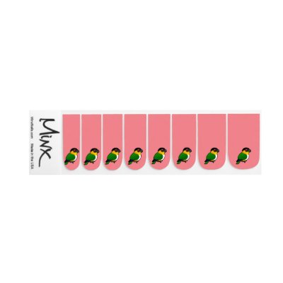 Birdorable Black-headed Parrot Minx Nail Wraps