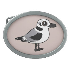 Black-legged Kittiwake juvenile Oval Belt Buckle