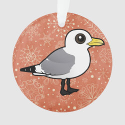 Black-legged Kittiwake adult Circle Acrylic Ornament