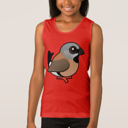 Black-throated Finch Girls' Fine Jersey Tank Top