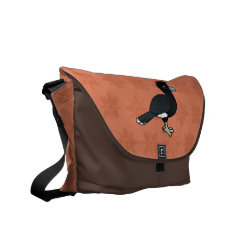 Blue-billed Curassow Rickshaw Medium Zero Messenger Bag