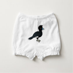 Blue-billed Curassow Baby's Ruffled Diaper Cover