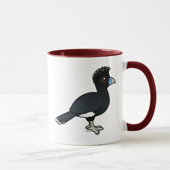 Birdorable Blue-billed Curassow Mug (Right)