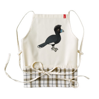 Birdorable Blue-billed Curassow Zazzle HEART Apron