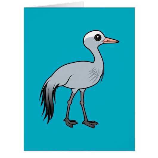 Birdorable Blue Crane Cards (Front)