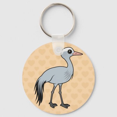 Birdorable Blue Crane Keychain