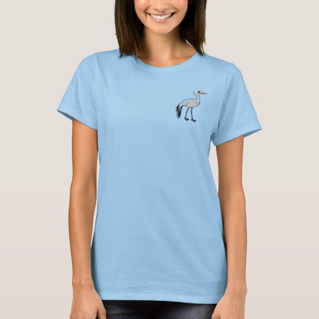 Birdorable Blue Crane T-Shirt (Front)