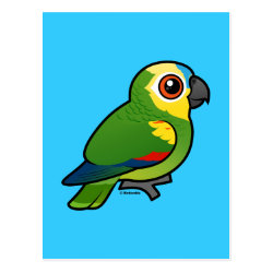 Birdorable-Blue-fronted Parrot Postcard