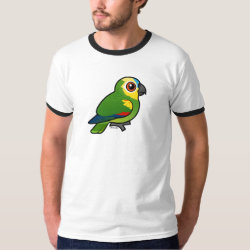 Birdorable-Blue-fronted Parrot Men's Basic Ringer T-Shirt