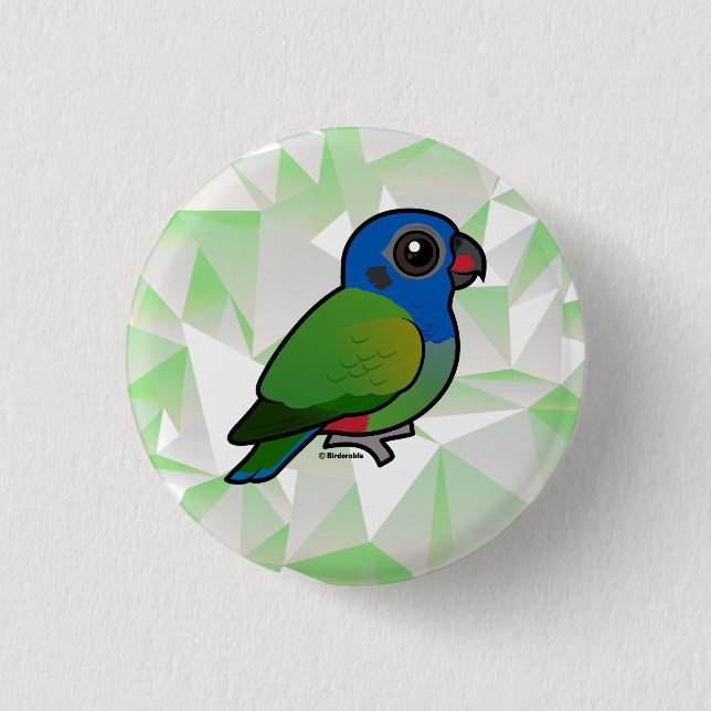 Birdorable Blue-headed Pionus Button (Front)