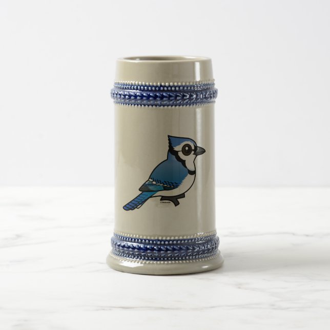 Birdorable Blue Jay Beer Stein (Center)