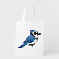 Birdorable Blue Jay Reusable Grocery Bag