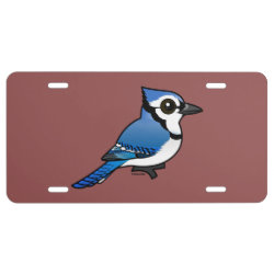 Blue Jay Aluminum License Plate