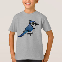 Blue Jay Art Design Flying Blue Jay  Kids T-Shirt for Sale by
