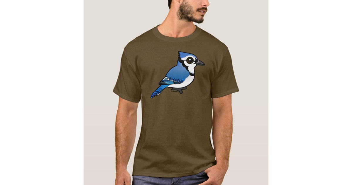 Blue Jay Bird T-Shirt, Zazzle