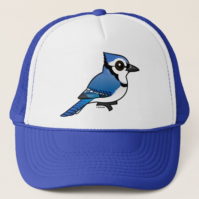 Birdorable Blue Jay Trucker Hat (Front)