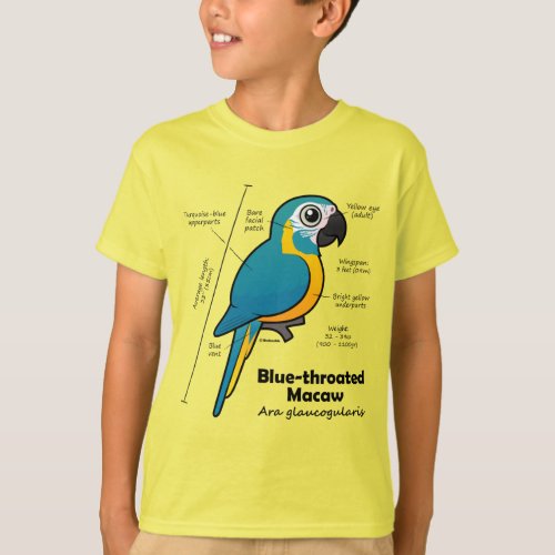 Birdorable Blue_throated Macaw Statistics T_Shirt