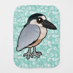 Boat-billed Heron Burp Cloth