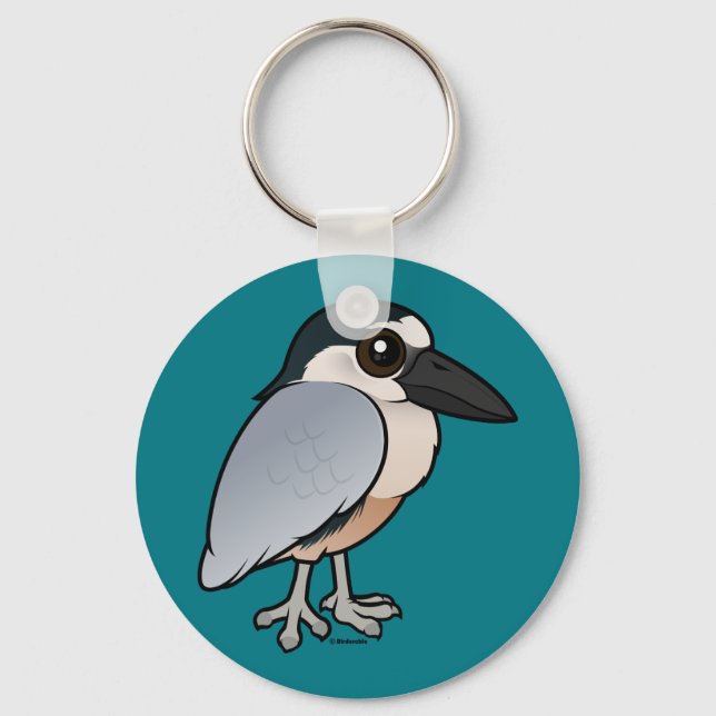 Birdorable Boat-billed Heron Keychain (Front)