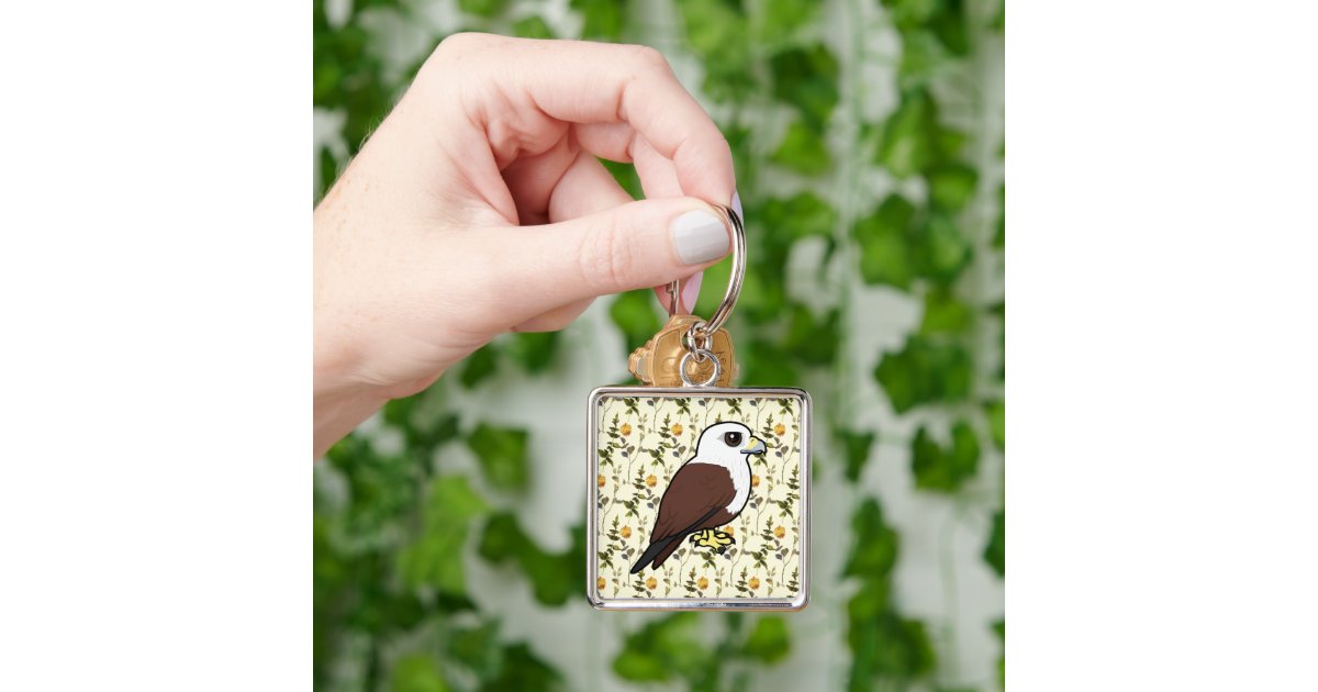 Birdorable Brahminy Kite Keychain | Zazzle