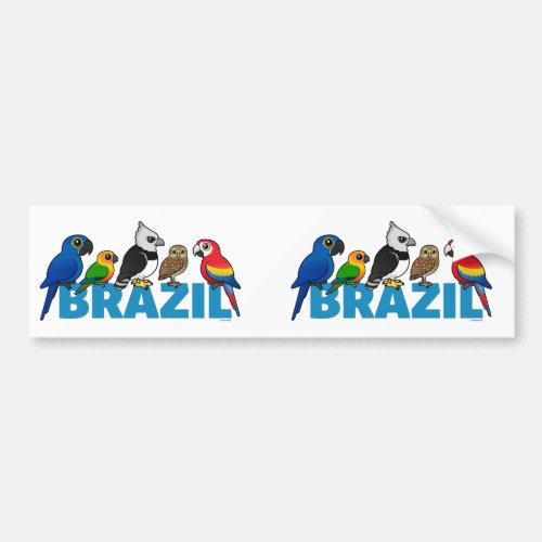Birdorable Brazil Bumper Sticker