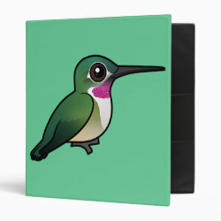 Broad-tailed Hummingbird Avery Signature Binder 8.5x11
