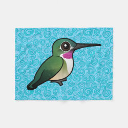 Broad-tailed Hummingbird Fleece Blanket, 30