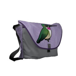 Broad-tailed Hummingbird Rickshaw Medium Zero Messenger Bag