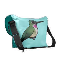 Broad-tailed Hummingbird Rickshaw Large Zero Messenger Bag