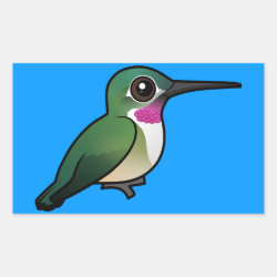 Broad-tailed Hummingbird Rectangle Sticker