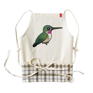 Birdorable Broad-tailed Hummingbird Zazzle HEART Apron