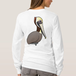 Birdorable Brown Pelican Women's Basic Long Sleeve T-Shirt