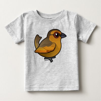 Birdorable Brown Tanager Baby T-Shirt