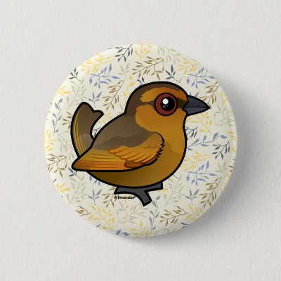 Birdorable Brown Tanager Button