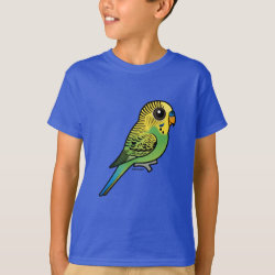Customizable Green Budgie Kids' Hanes TAGLESS® T-Shirt