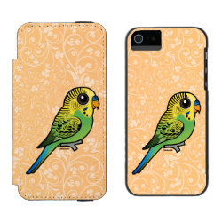 Customizable Green Budgie Incipio Watson™ iPhone 5/5s Wallet Case