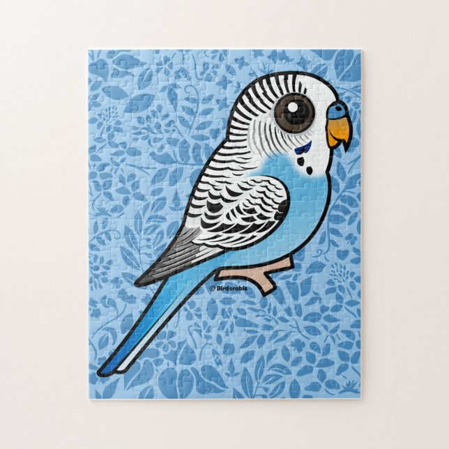 Birdorable Budgie Blue Jigsaw Puzzle (Vertical)