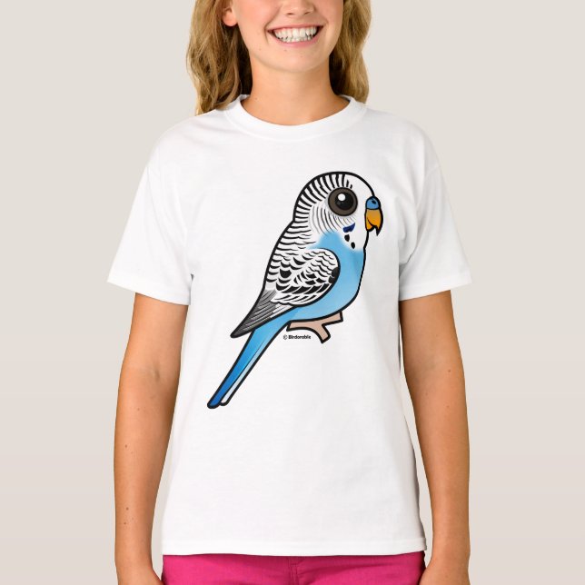 Birdorable Budgie Blue T-Shirt (Front)