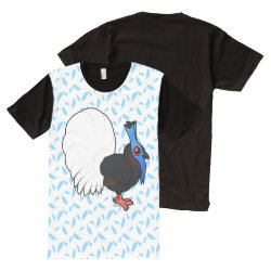 Bulwer's Pheasant Men's American Apparel All-Over Printed Panel T-Shirt