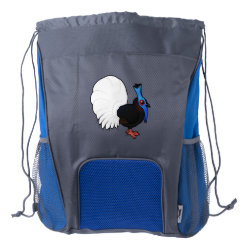 Bulwer's Pheasant Drawstring Backpack with Bottle Holders