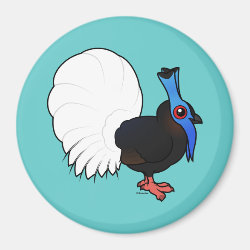 Bulwer's Pheasant Round Magnet