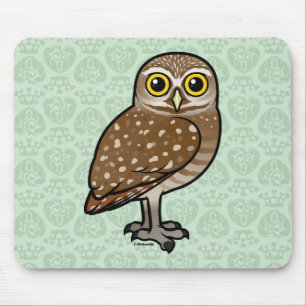 Birdorable Burrowing Owl Mouse Pad