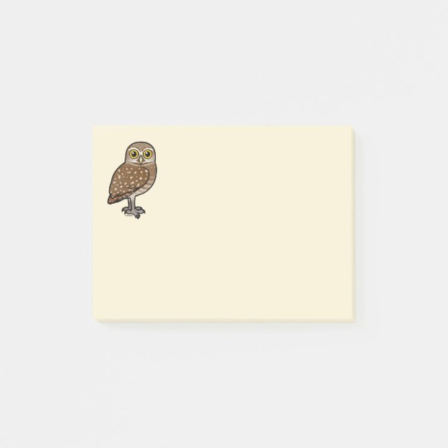 Birdorable Burrowing Owl Post-it Notes (Front)