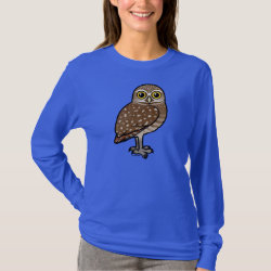 Birdorable Burrowing Owl Women's Bella+Canvas Long Sleeve T-Shirt