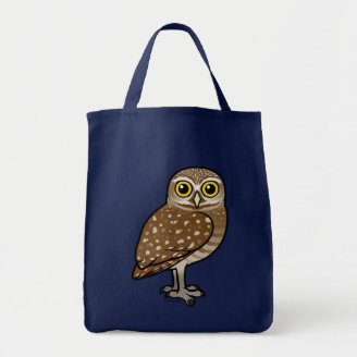 Birdorable Burrowing Owl Grocery Tote