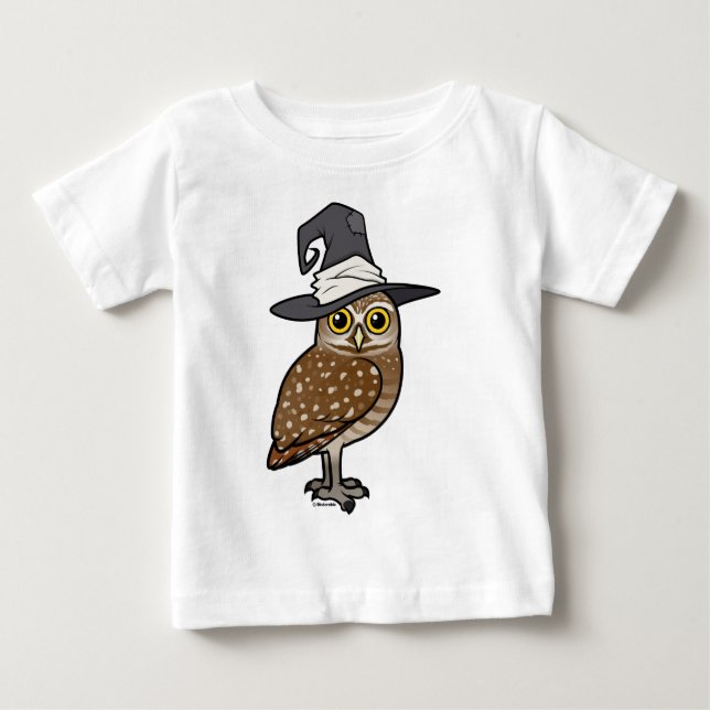 Birdorable Burrowing Owl Witch Baby T-Shirt (Front)