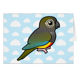 Birdorable Burrowing Parakeet Greeting Card