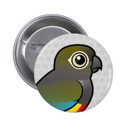 Birdorable Burrowing Parakeet Round Button