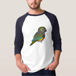 Birdorable Burrowing Parakeet Men's Basic 3/4 Sleeve Raglan T-Shirt